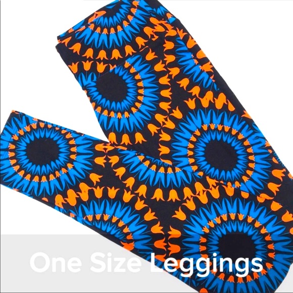 LULAROE PSYCHEDELIC TULIP LEGGINGS - Picture 1 of 2